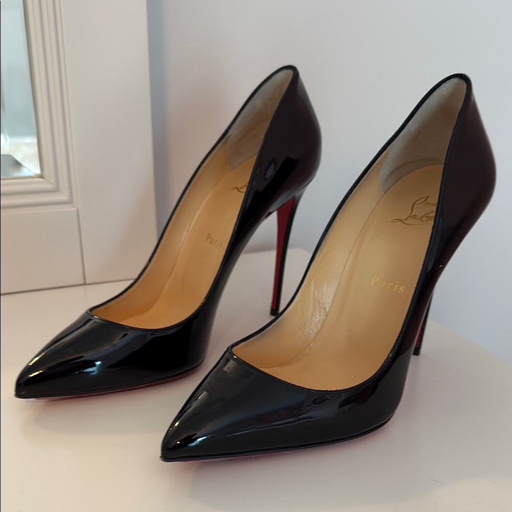 Elegant Black Patent Leather Heels